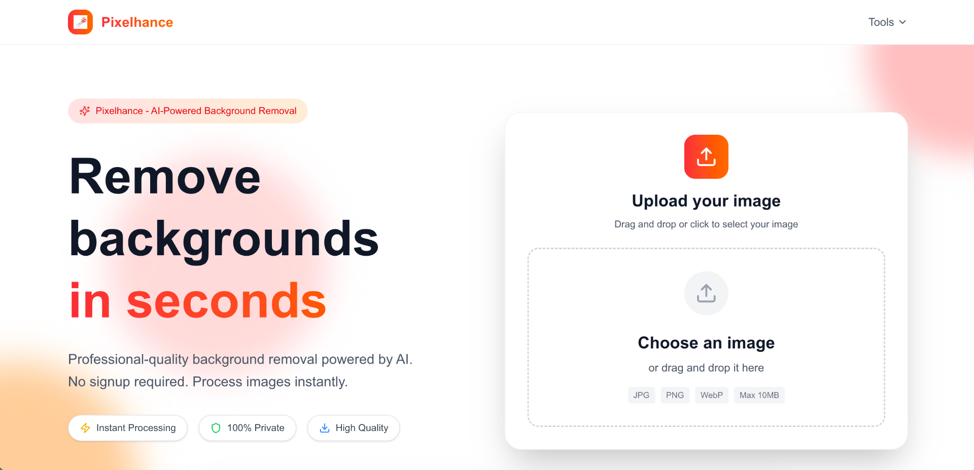 Pixelhance screenshot and logo